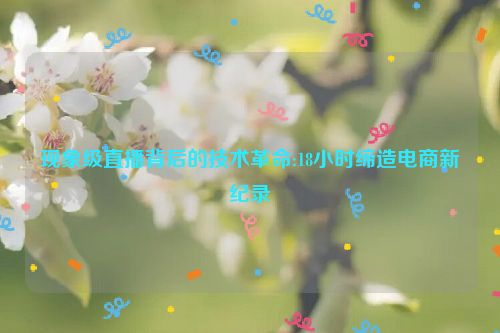 现象级直播背后的技术革命:18小时缔造电商新纪录